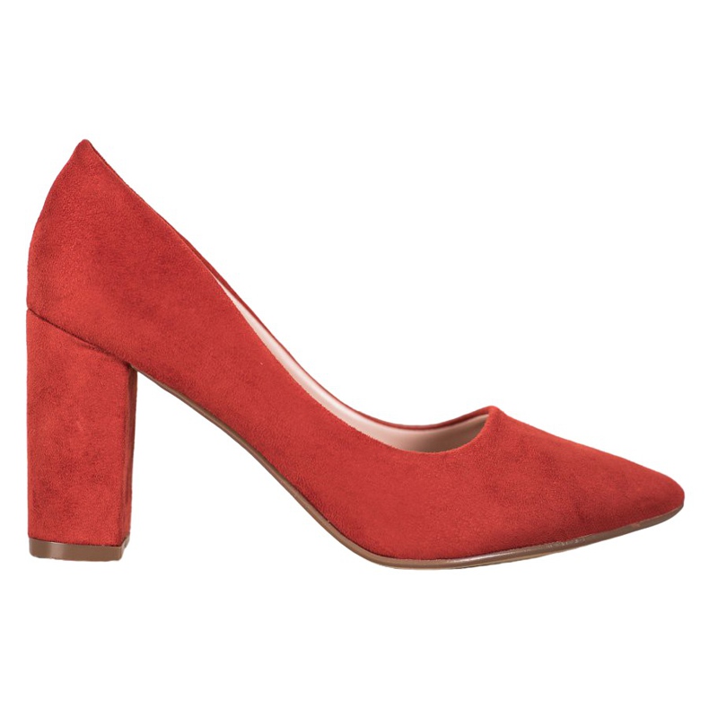 Ideal Shoes Décolleté con tacco alto salmone multicolore arancia