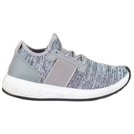 Bona Scarpe sportive sulla piattaforma grigio
