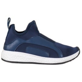 Bona Scarpe blu navy sulla piattaforma