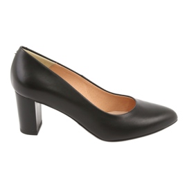 Décolleté Tacco Alto in Pelle Nera Espinto 890/1 nero