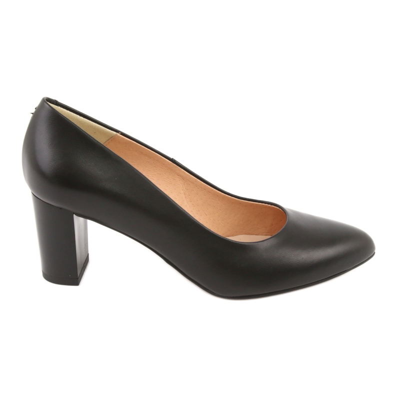 Décolleté Tacco Alto in Pelle Nera Espinto 890/1 nero