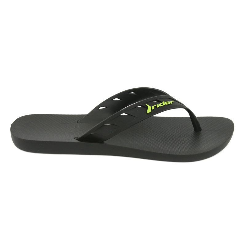 Black and Green Men's Flipflops Rider 11573 nero