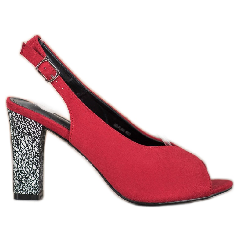Goodin Sandali Con Tacco Decorativo rosso