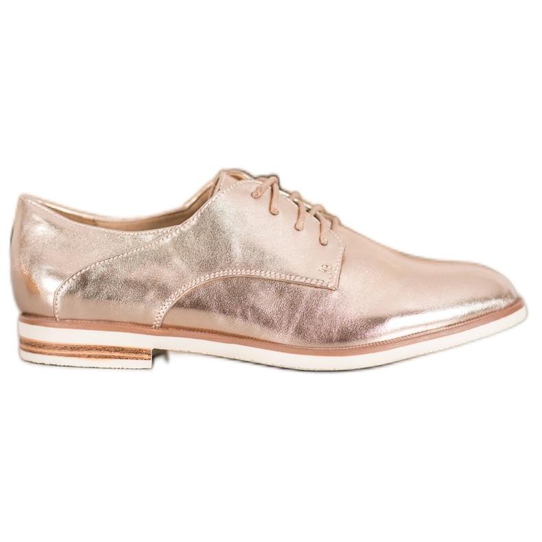 SHELOVET Scarpe Dorate Con Ecopelle d'oro