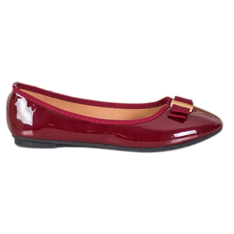 Fama Ballerina Laccata Con Fiocco rosso
