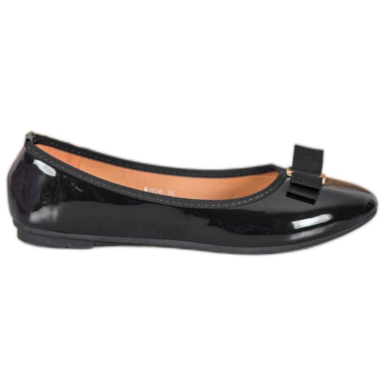Fama Ballerina Laccata Con Fiocco nero