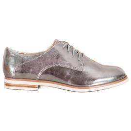 SHELOVET Scarpe grigie con ecopelle grigio