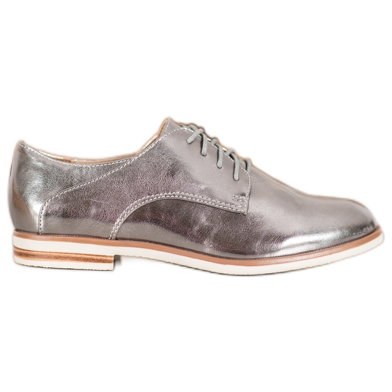 SHELOVET Scarpe grigie con ecopelle grigio