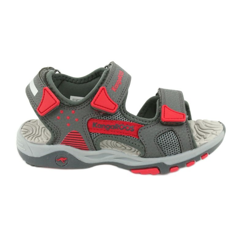 KangaRoos Sandals Boys 'Grey-Red Foam Insert 18337 grigio