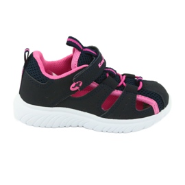 Sandali con velcro KangaRoos 02058 dk navy blu navy rosa
