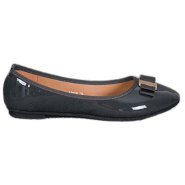 Fama Ballerina Laccata Con Fiocco grigio