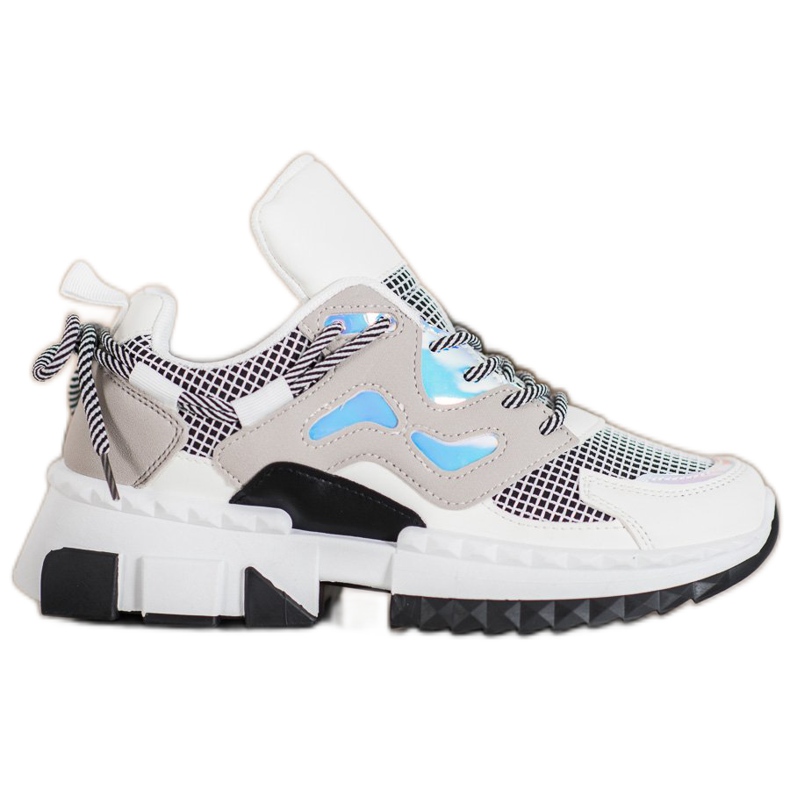 Seastar Sneakers alla moda con effetto olografico bianca multicolore