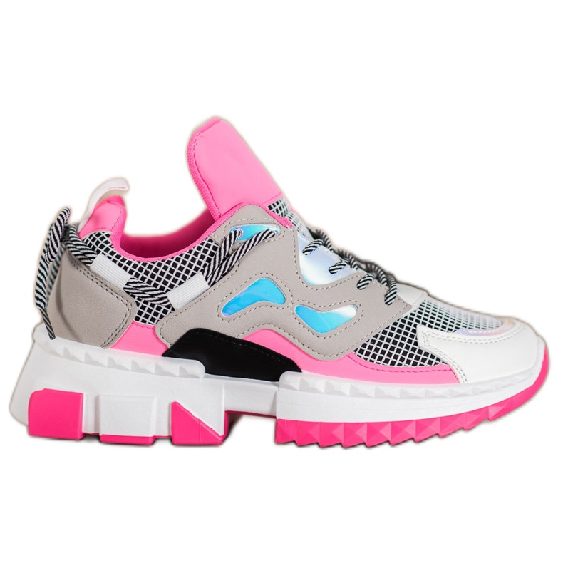 Seastar Sneakers alla moda con effetto olografico rosa multicolore