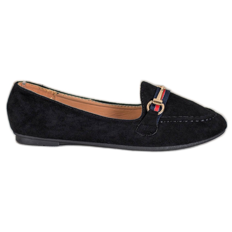Fama Signori in pelle scamosciata con ornamento nero
