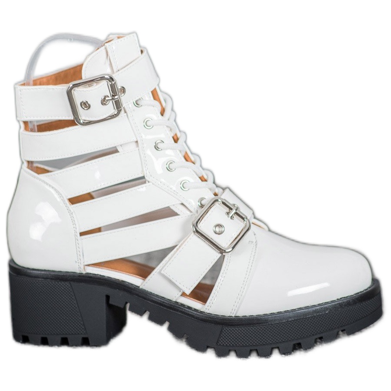 Seastar Stivali alla moda laccati bianca