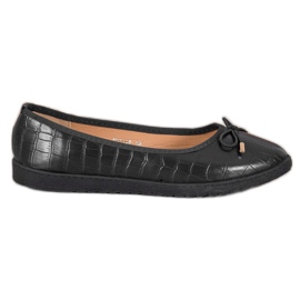 SHELOVET Ballerine in ecopelle nero