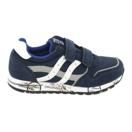 Scarpe sportive da bambino Grenade American Club ES02 bianca blu navy blu grigio