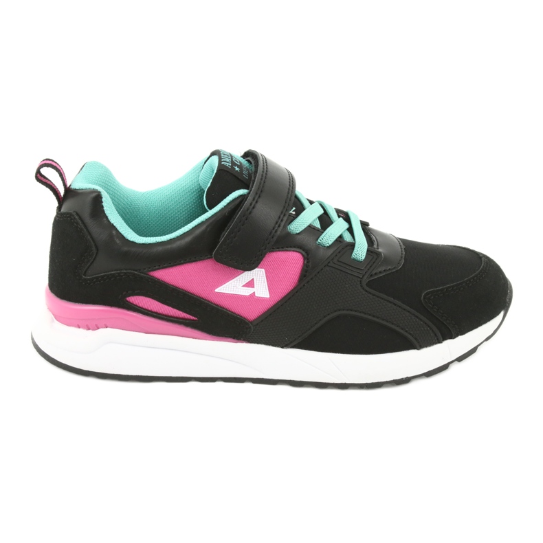 Scarpe sportive nere American Club BS12 nero rosa verde