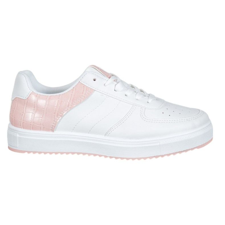 SHELOVET Scarpe alla moda sulla piattaforma bianca rosa