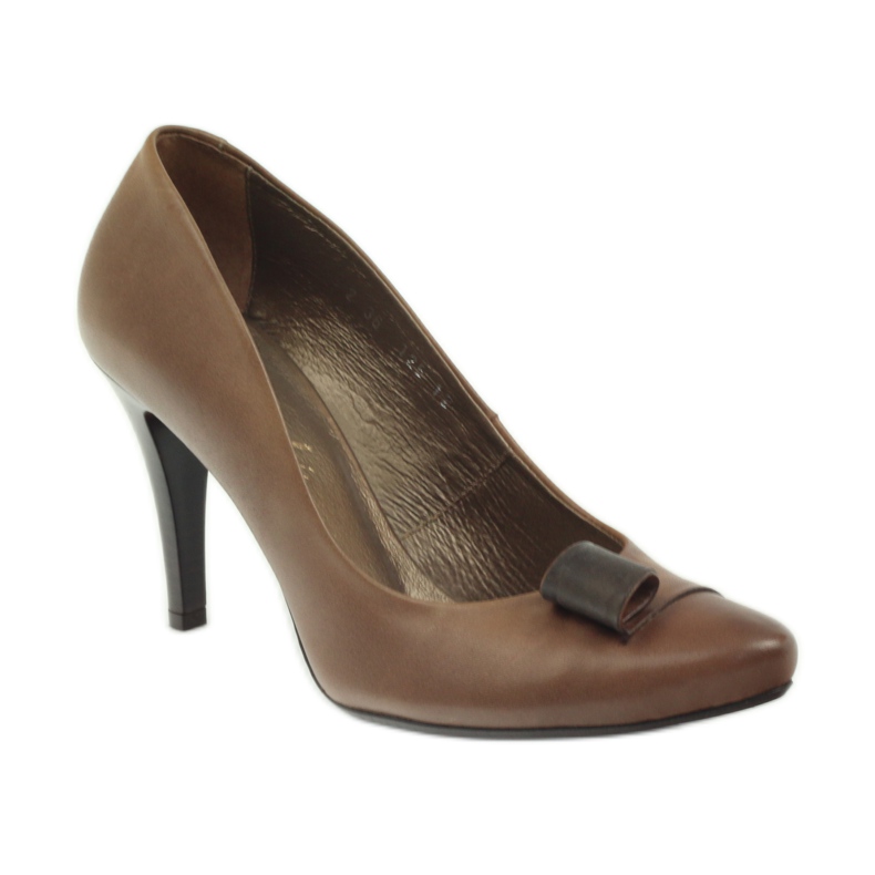 Décolleté Kaniowski 125 in pelle marrone