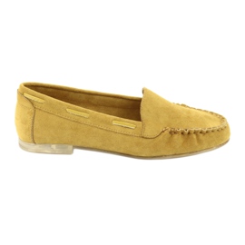 Mocassini da donna in camoscio Sergio Leone 722 giallo