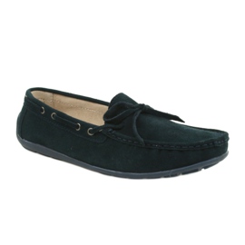 Mocassini in pelle da donna American Club JK05 marina