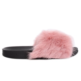 Pantofole rosa con pelliccia CK107P Pink