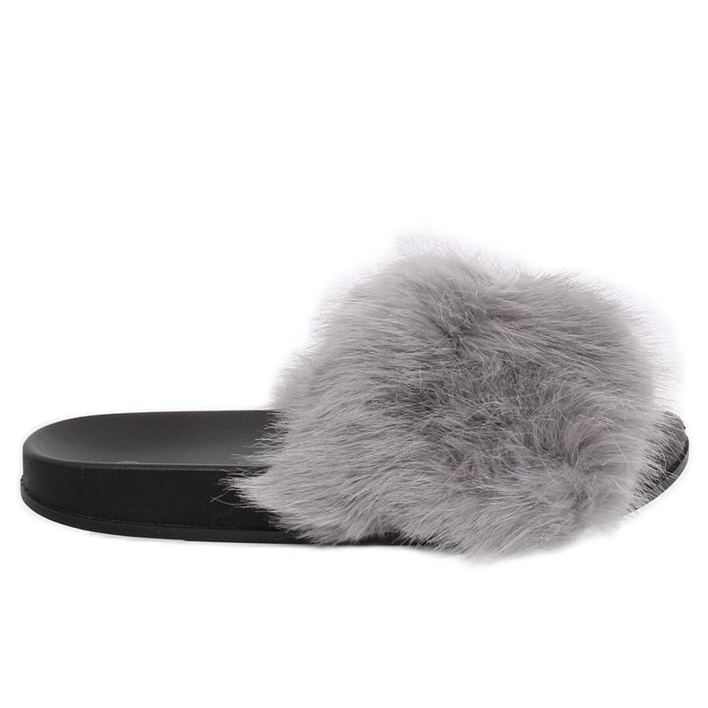 Pantofole Grigie con Pelliccia CK107P Grigio