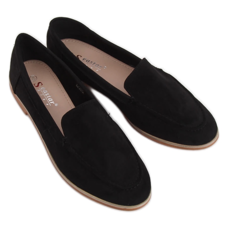 Nero Mocassini neri da donna T359P Black