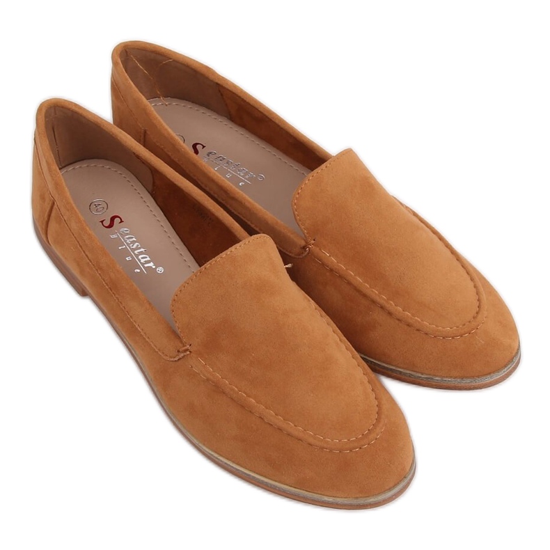 Mocassini donna cammello T359P Camel marrone