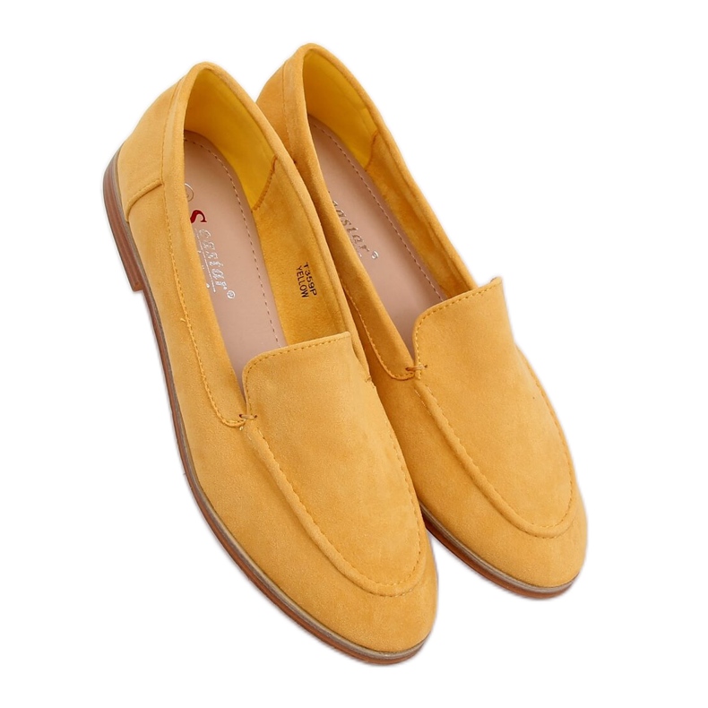 Mocassini donna miele T359P Giallo