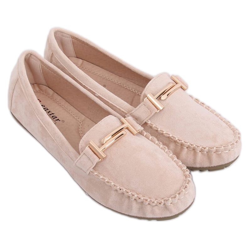 Mocassini donna beige ZA01P Beige