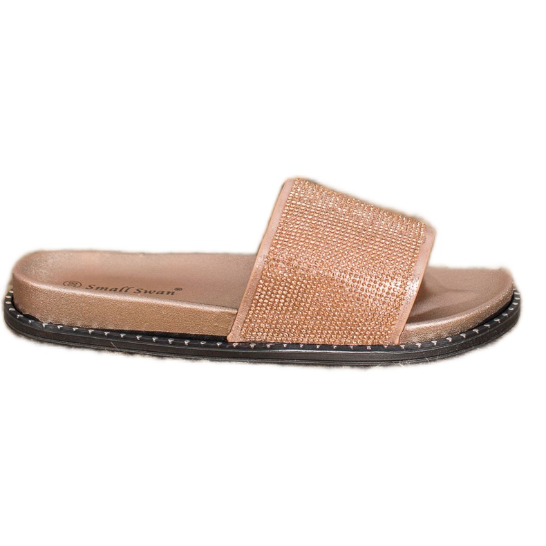 SHELOVET Pantofole Alla Moda Con Cubic Zirconia giallo