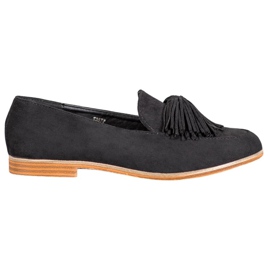Seastar Calzature in pelle scamosciata con frange nero