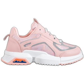 SHELOVET Sneakers sportive sulla piattaforma rosa
