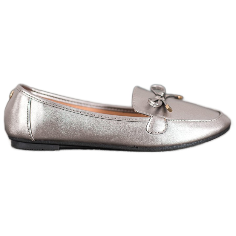 Clowse Eleganti ballerine in argento grigio