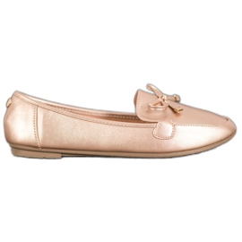 Clowse Eleganti ballerine dorate d'oro