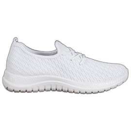 SHELOVET Scarpe sportive traforate bianche bianco
