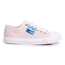 Sneakers rosa traforate da donna Big StarFF274033