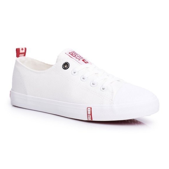 Scarpe da donna bianche sneakers Big Star FF274087 bianca