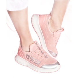 Scarpe sportive da donna rosa Big Star FF274A413