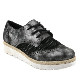 Scarpe nere con zeppa S17 nero
