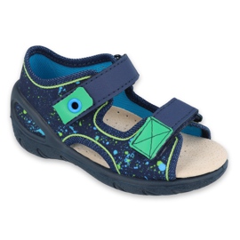Scarpe per bambini Befado pu 065P131 blu navy blu verde