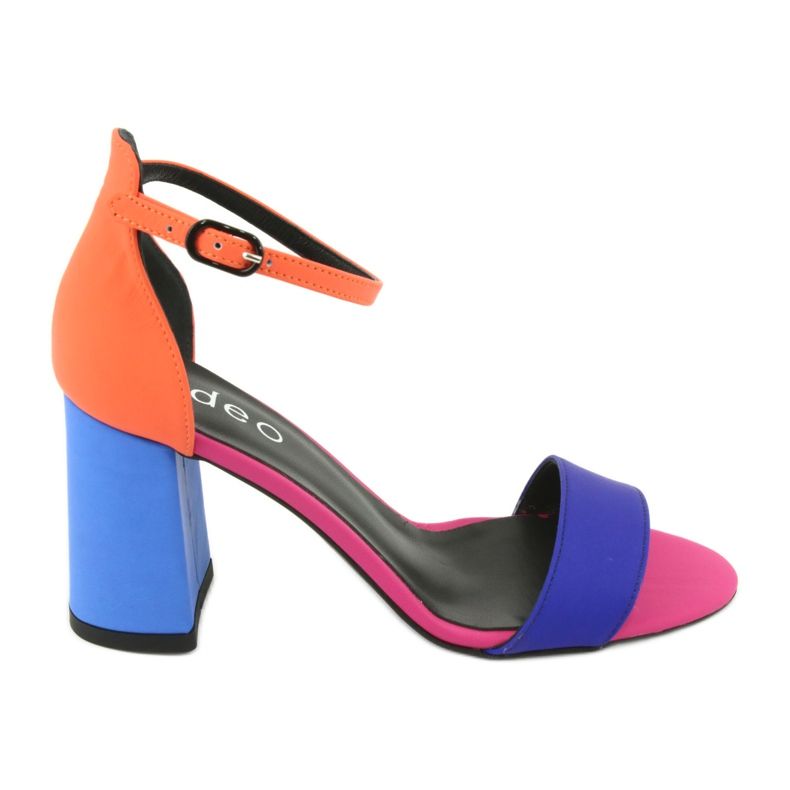 Sandali donna rosa zaffiro arancio Edeo 3367 blu arancia