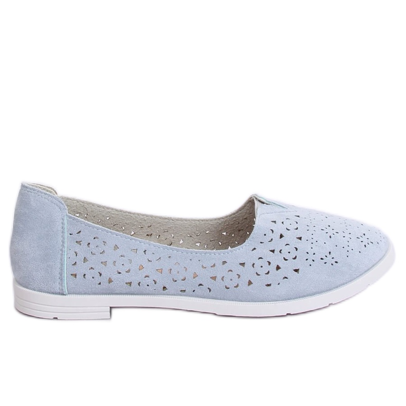 Ballerine blu traforate ZA02P Blu
