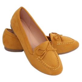 Mocassini da donna senape 9F127 Giallo