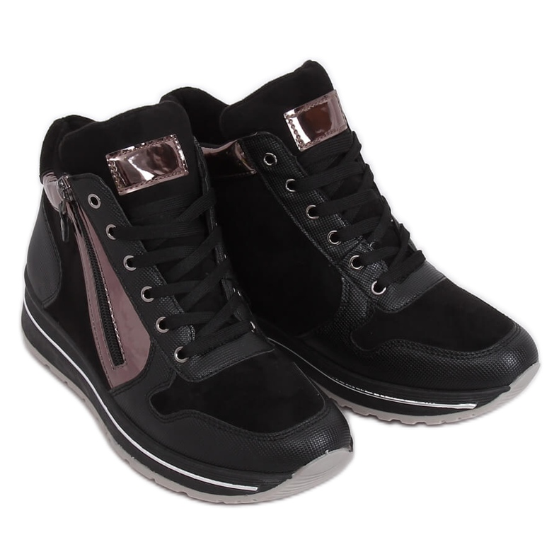 Scarpe sportive alte nere JM6841R Negro nero