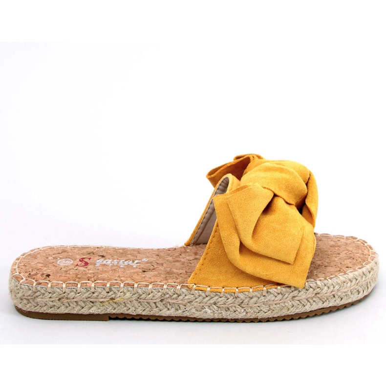 JH115P Pantofole espadrillas giallo miele