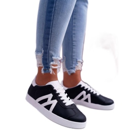 Scarpe sportive da donna nere PQ-33 nero