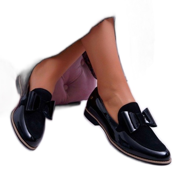 Maciejka Scarpe da donna laccate nere 04099-01 / 00-5 nero